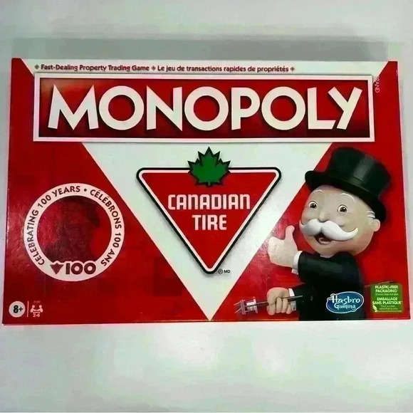 🇨🇦 BNIB Factory Sealed - MONOPOLY Game Canadian Tire 100th Anniversary BILINGUAL - Picture 8 of 9